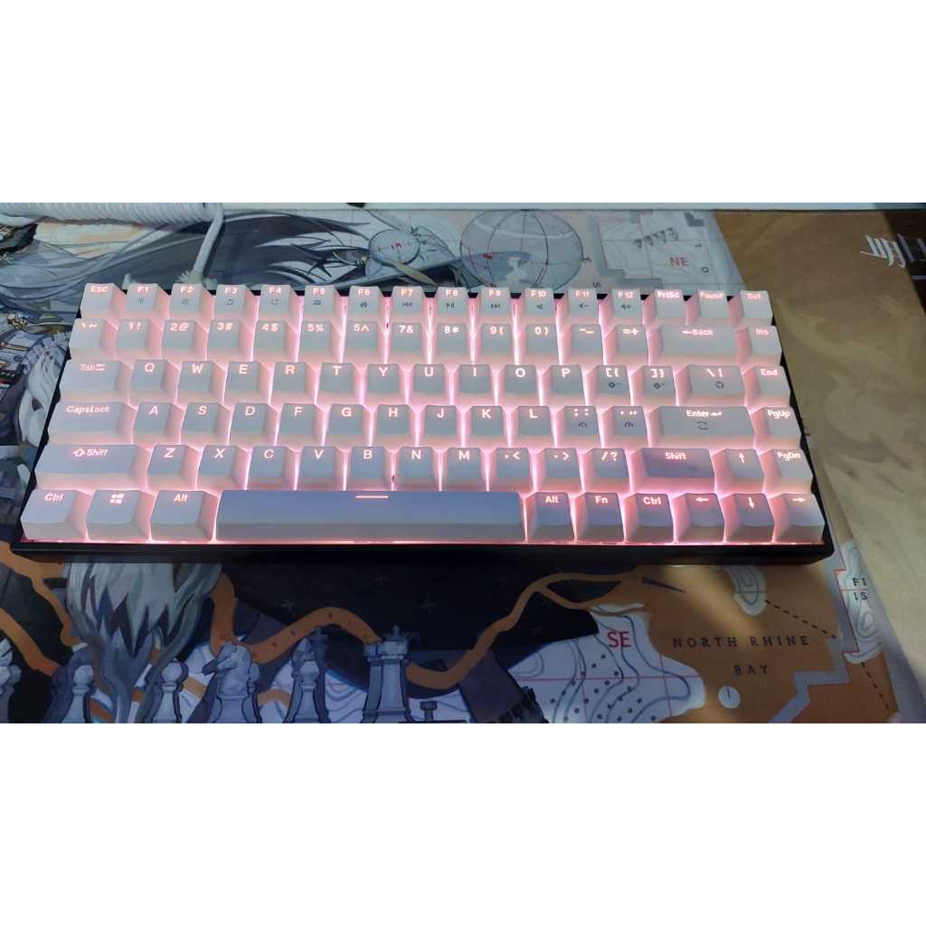 Digital alliance Keyboard Gaming Meca 8X White (switch Blue,Red,Black) - Hitam