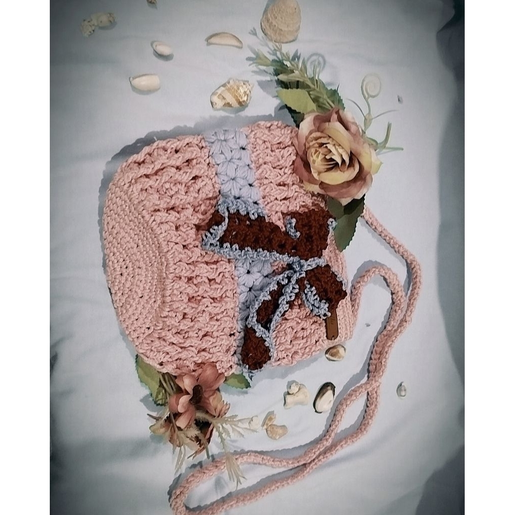 tas rajut/tas wanita/tas unik/tas lucu/tae kecil