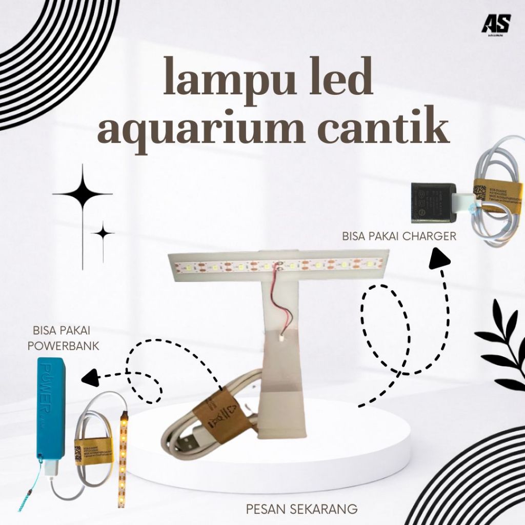 LAMPU LED AQUARIUM UNTUK AQUARIUM MINI