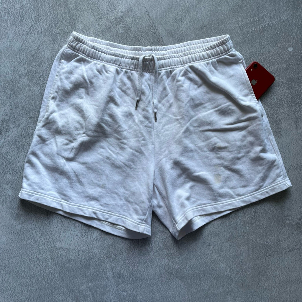 celana pendek daily casual relaxpant by musinsa standart putih white baby terry