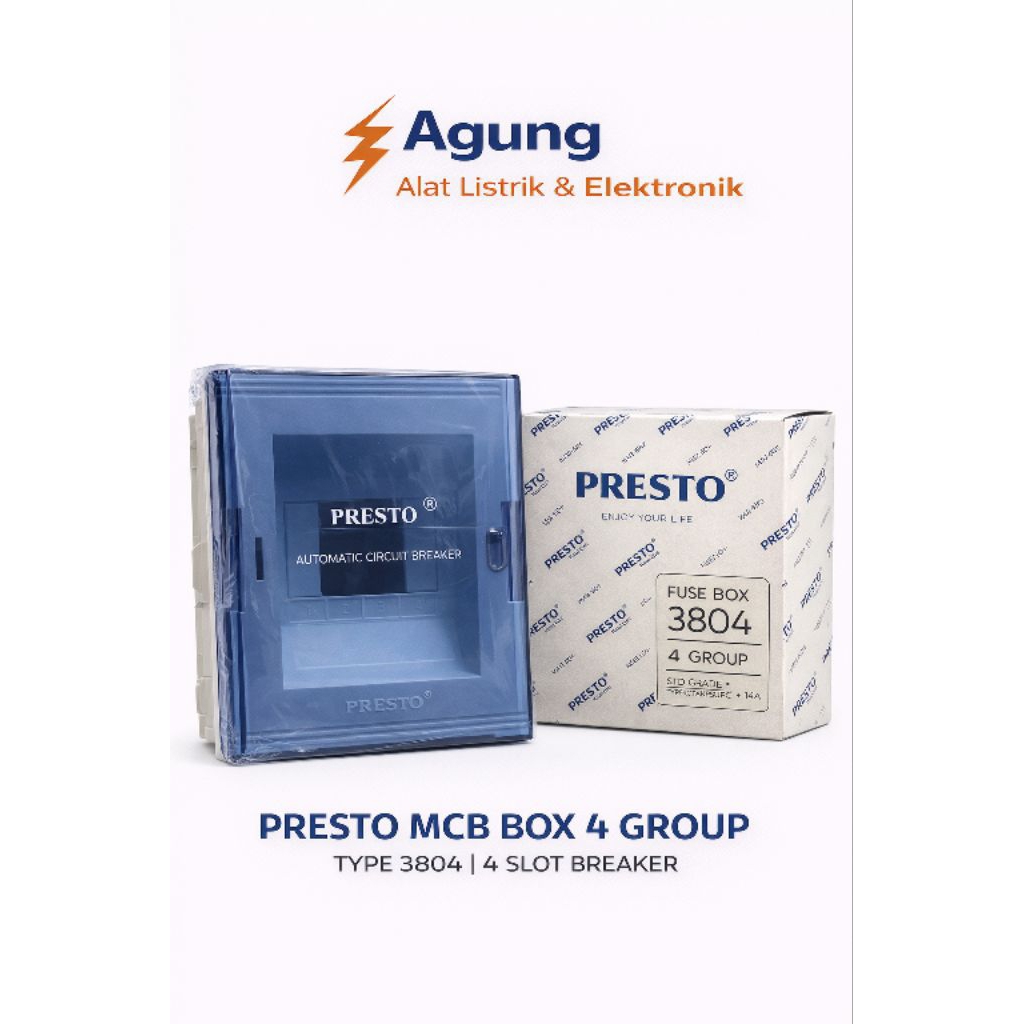 PRESTO MCB Box 4 Group Tipe 3804