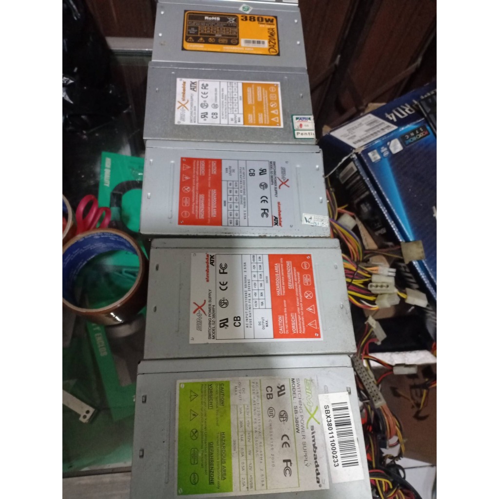 PSU Alias Power Supply Pure 380  dan 430 Watt Merk ACBeL, Simbadda, PowerMan dan Dazumba Kuat Buat D