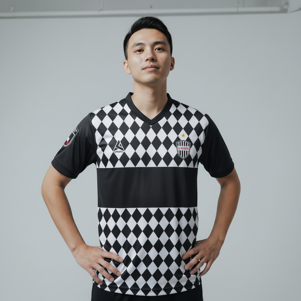 ATHLETIC SPORTWEAR - Jersey Vintage Bola Fantasy Vissel Kobe Away 2021 Fullprinting Casual - Atasan