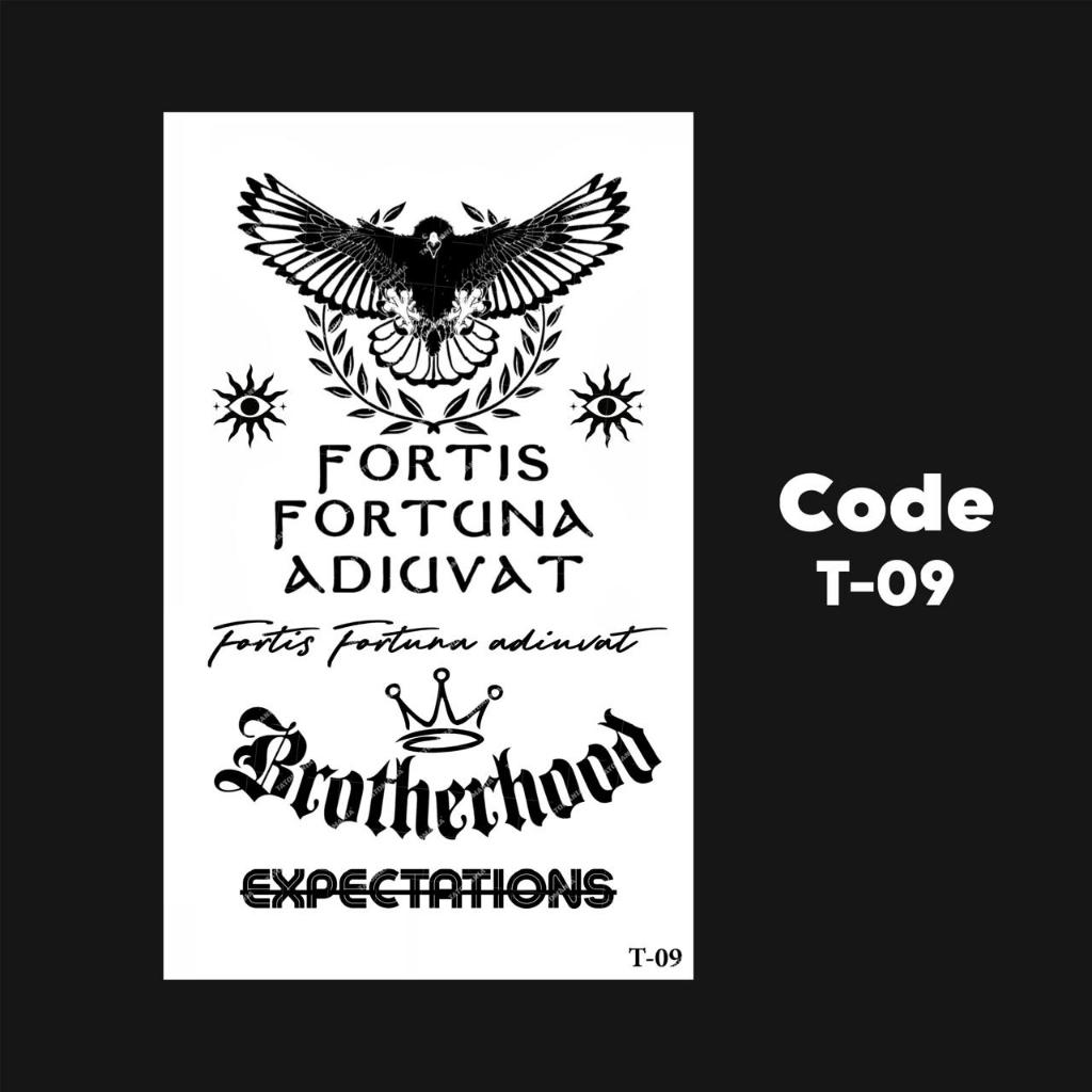 TATOMANIA-Sticker tattoo temporary semi permanent tahan lama tulisan 09