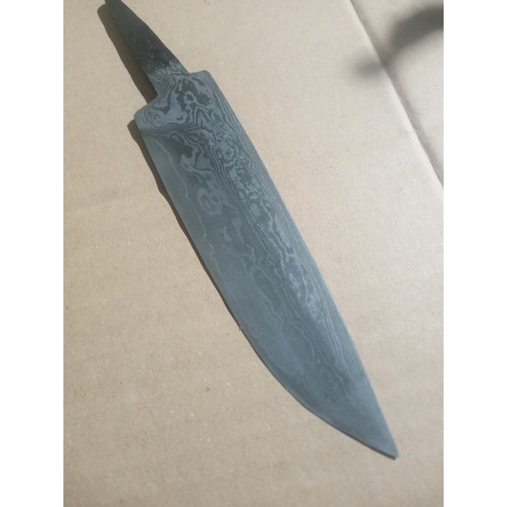 Blank Pisau Pamor Damaskus/ Balikmipih