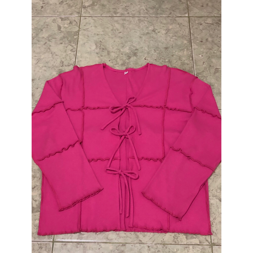 (preloved) LOONY Cardigan Magenta