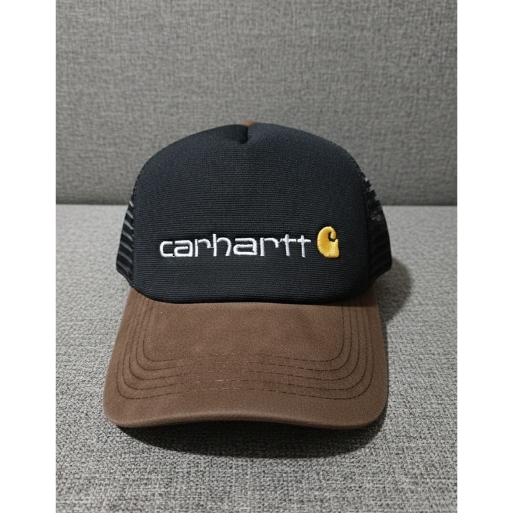 Topi Baseball Carhartt Unisex Premium Original - Hitam Coklat, Nyaman Dipakai, Uniseks, Bordir Zig-Z