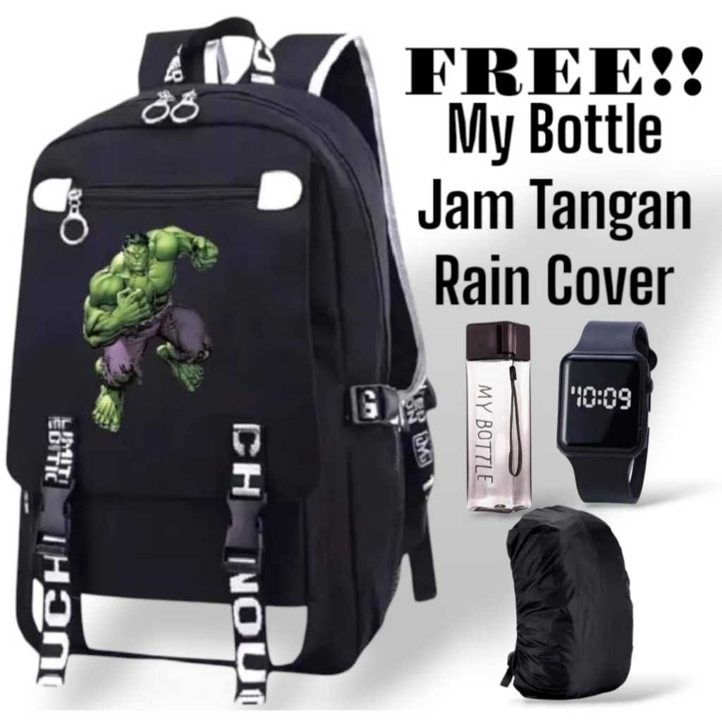 SMART BAGS - Tas Sekolah Anak TK SD Laki Laki Perempuan Hulk Terbaru Viral 2026