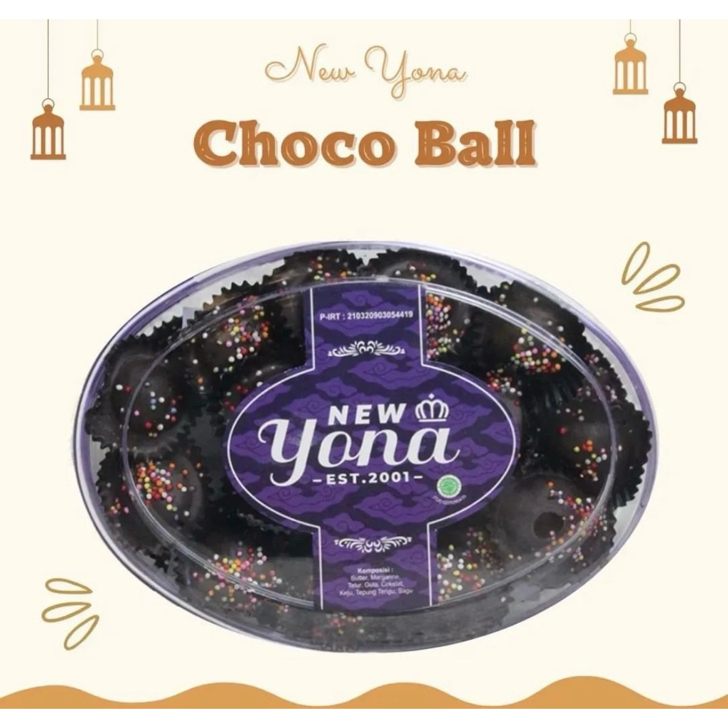 CHOCO BALL Original Fresh New Yona Cookies Pengiriman Instant