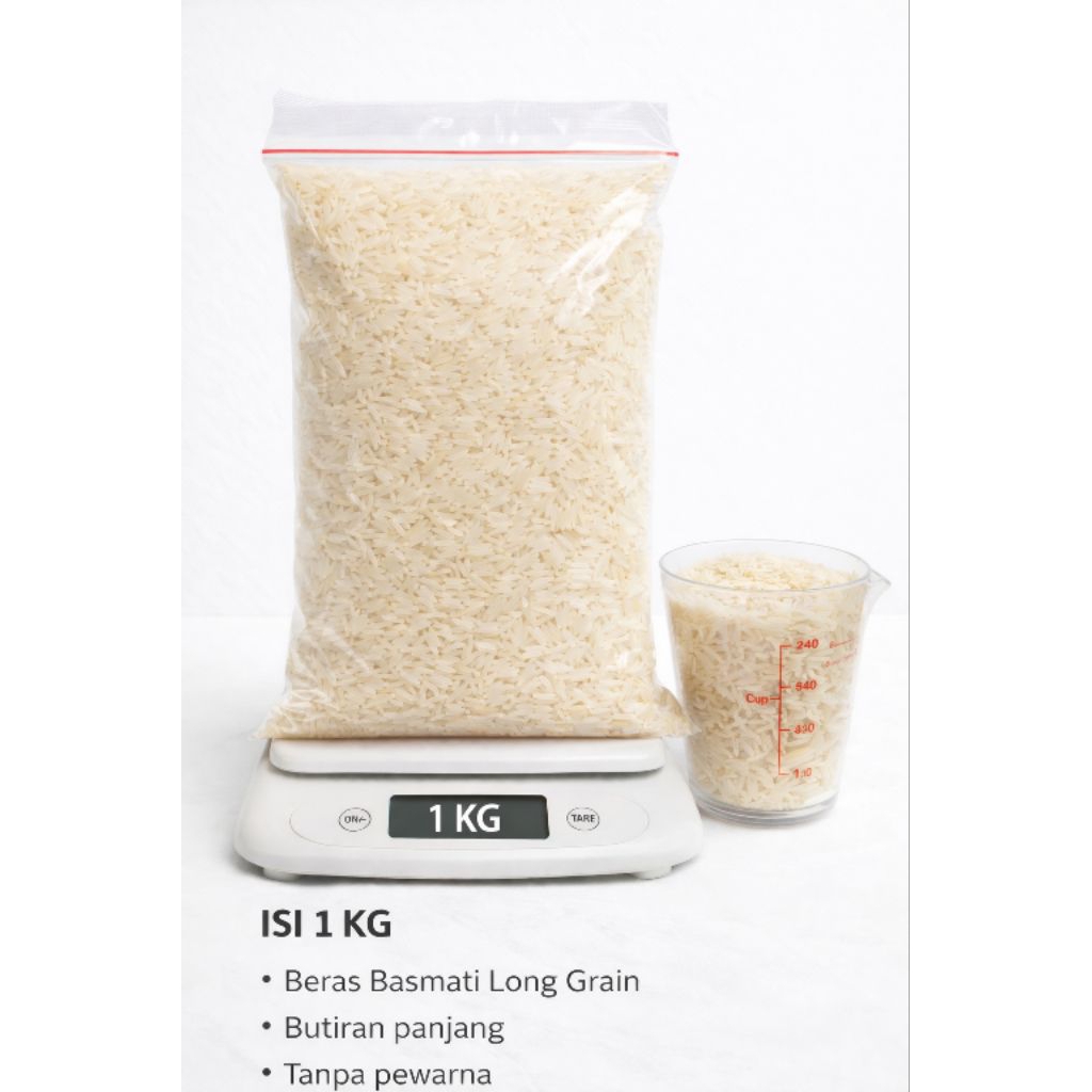 beras basmati 1 kg beras arab/kebuli/biryani,bukhori