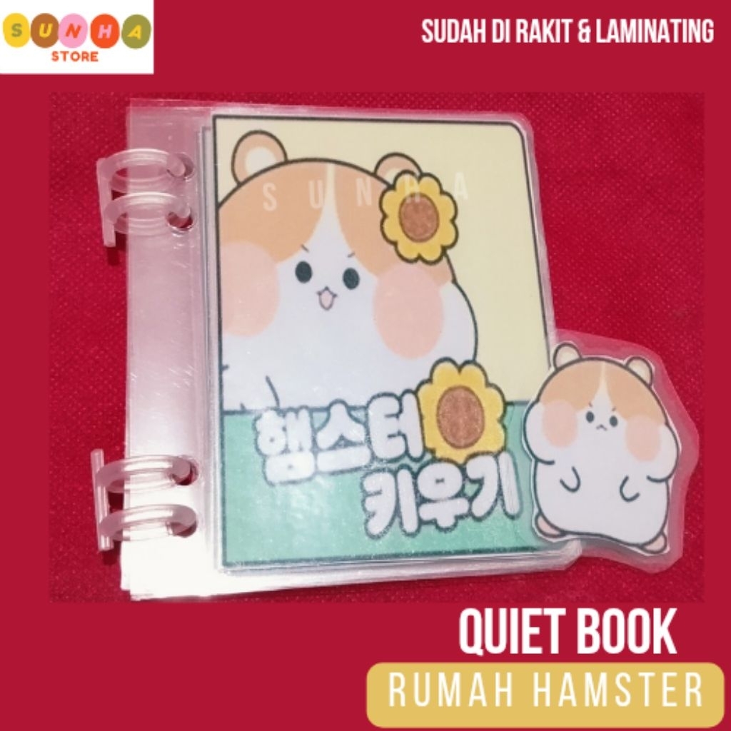 [70] Quiet book rumah hamster / paper doll book rumah hamster / paper doll house rumah hamster