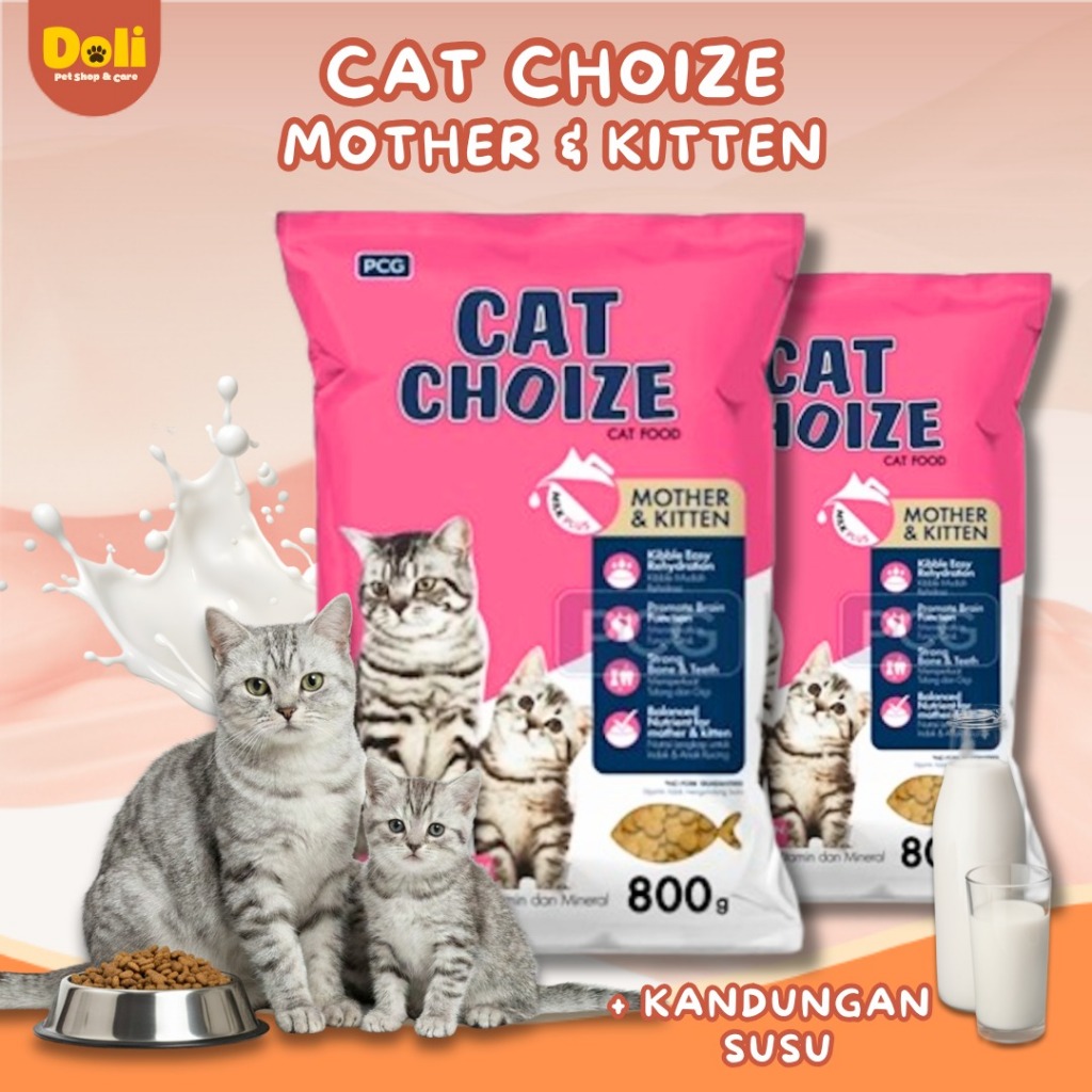 Cat Choize Mother & Kiten 800gr CatChoize Moter & Baby Cat Choice Kitten Makanan Kering Kucing