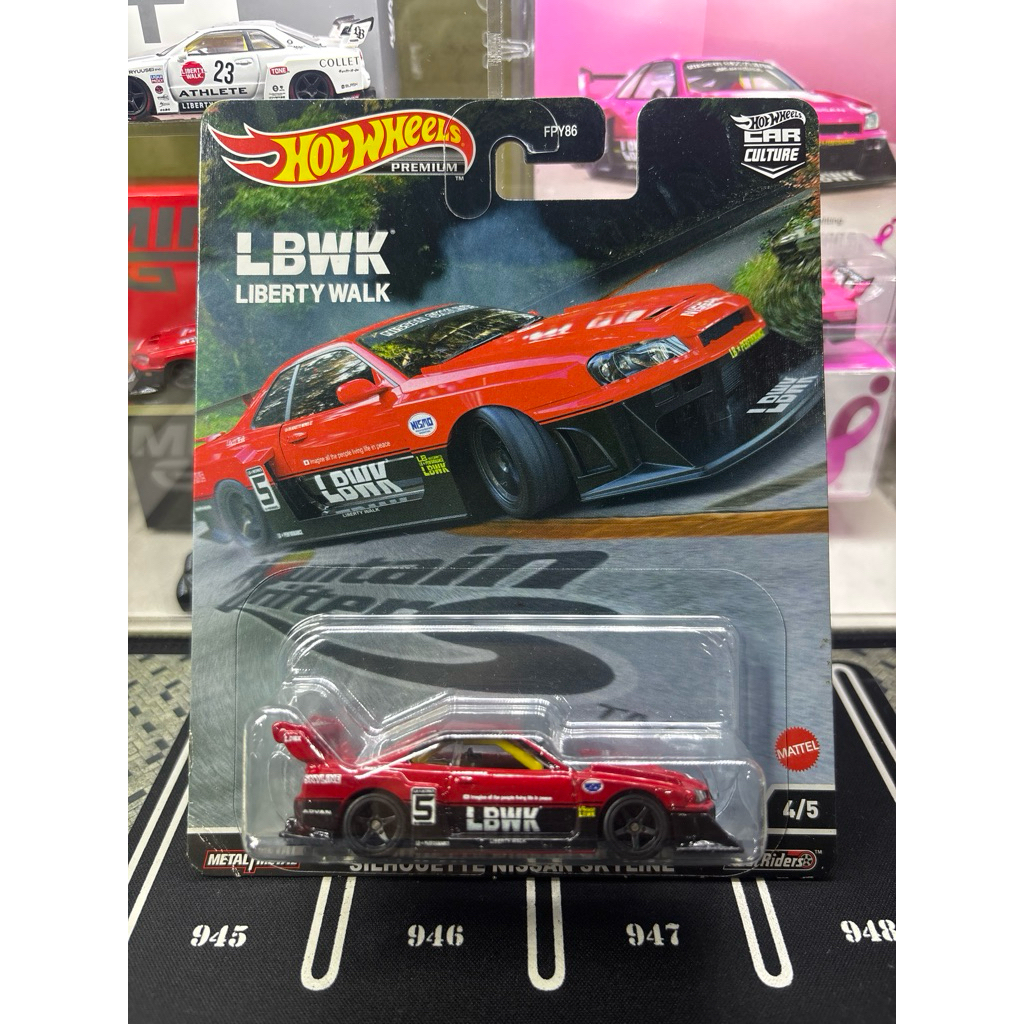 hot wheel premium LB-ER34 SUPER SILHOUETTE NISSAN SKYLINE(free protector)