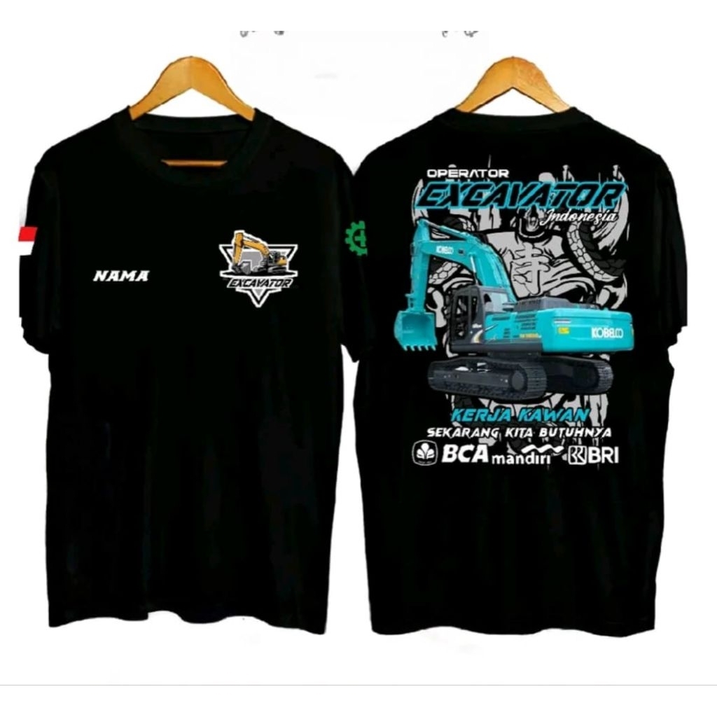 KAOS OPERATOR EXCAVATOR INDONESIA, KERJA KAWAN SEKARANG BUTUHNYA BCA MANDIRI BRI