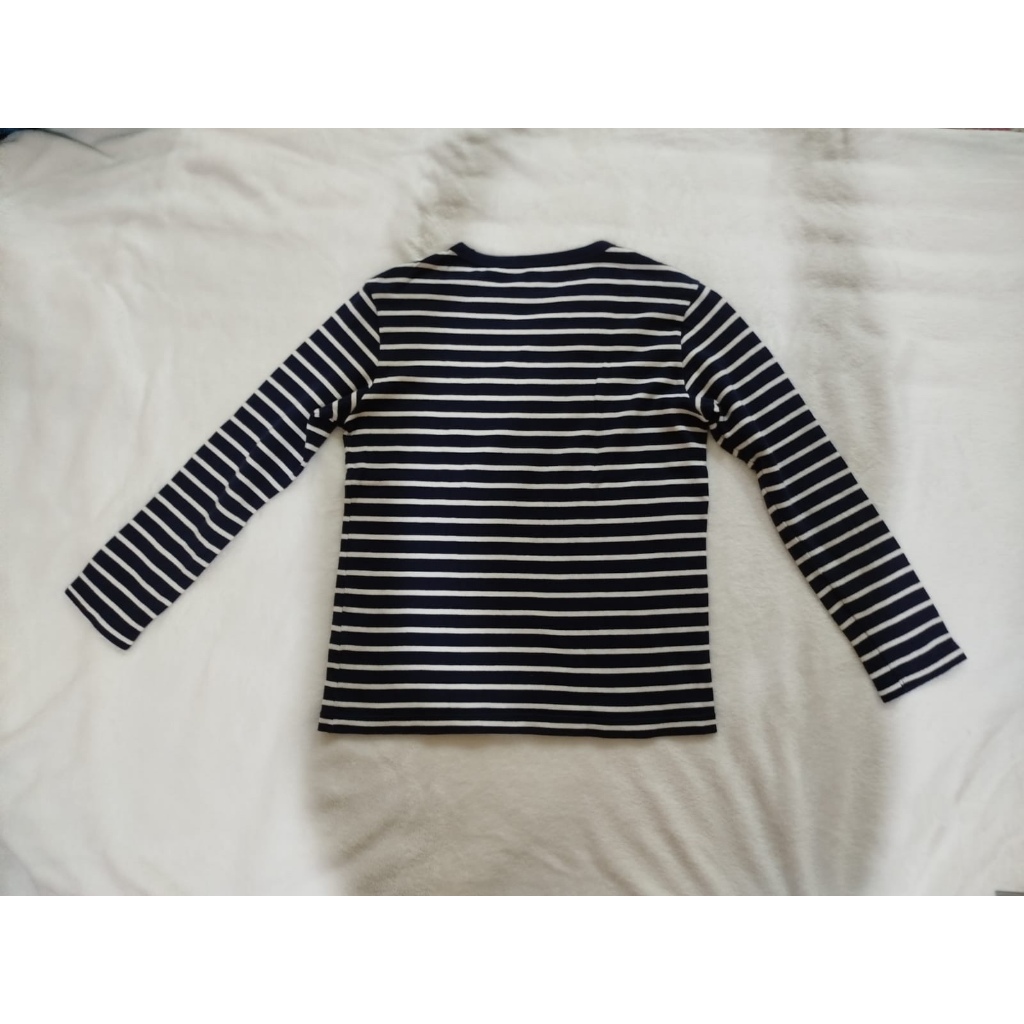 Uniqlo crewneck stripe navy