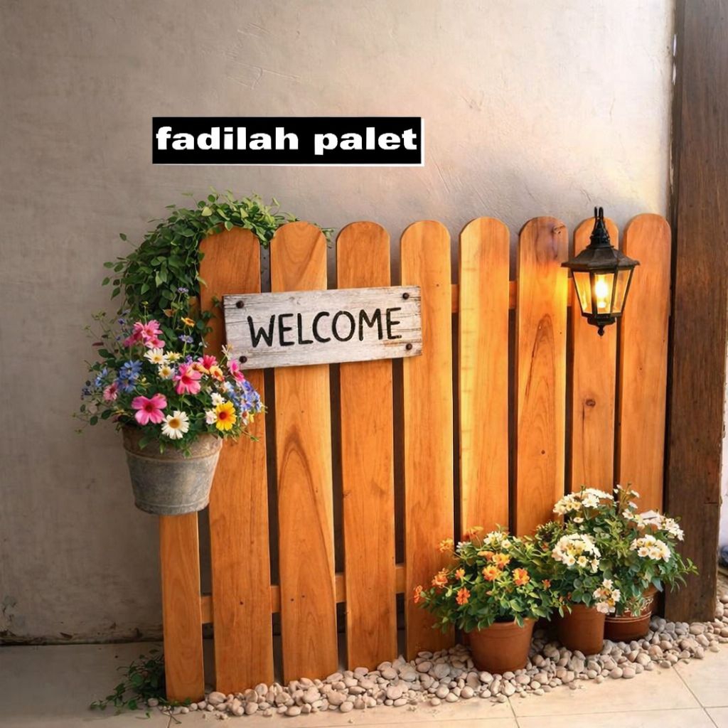 pagar pintu rumah pager penyekat ruangan kayu jati ukuran bisa CUST