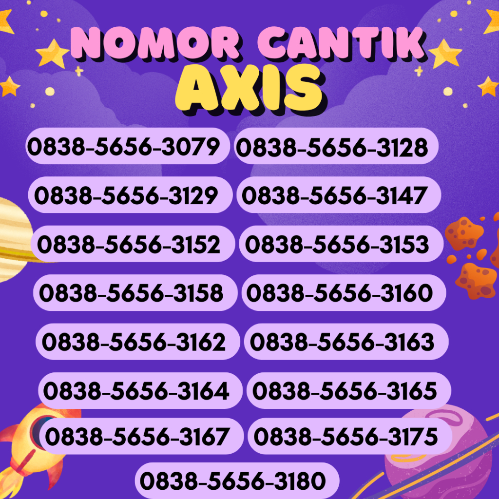 PROMO NOMOR CANTIK AXIS URUT / KARTU PERDANA AXIS CANTIK  (A28) / NOMOR AXIS CANTIK SPESIAL TERMURAH