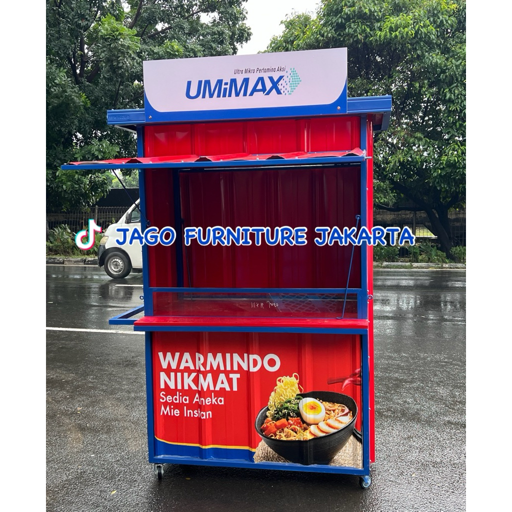 gerobak es buah, gerobak es teler, gerobak dimsum