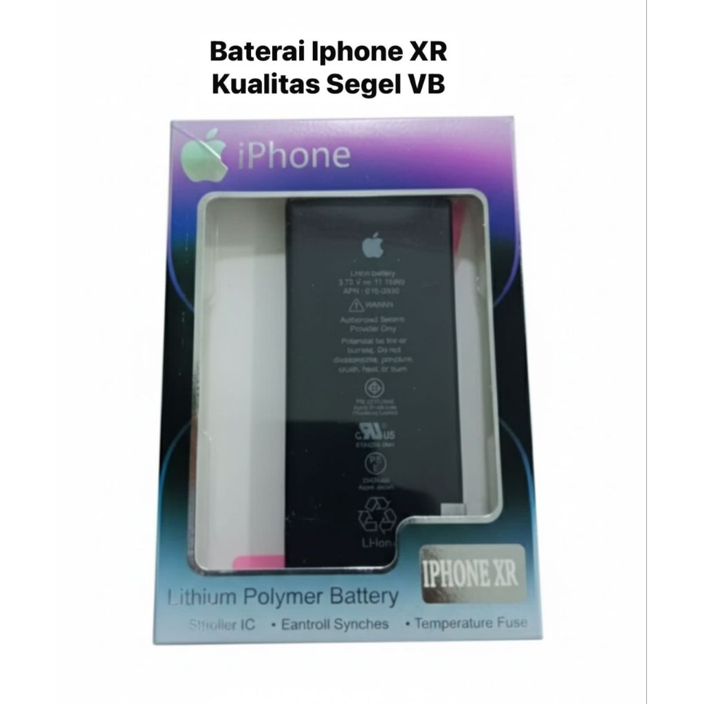 Baterai Iphone XR Kualitas Segel VB