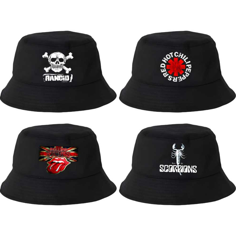 Topi Rimba Anak / Topi Bucket Hat / Topi Anak Motif Band / Topi Bucket anak laki-laki / Topi Bucket 