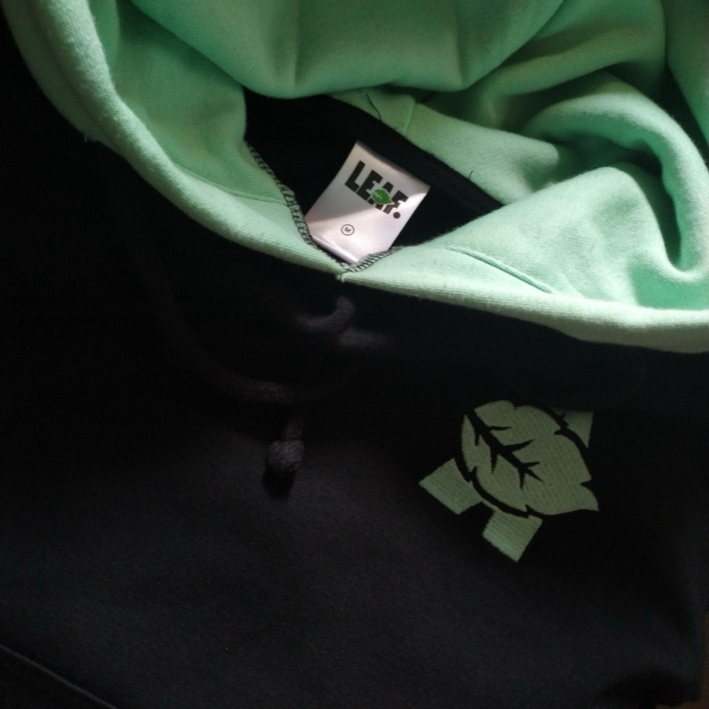Leaf A Logo Two Tone Black/Green Hoodie