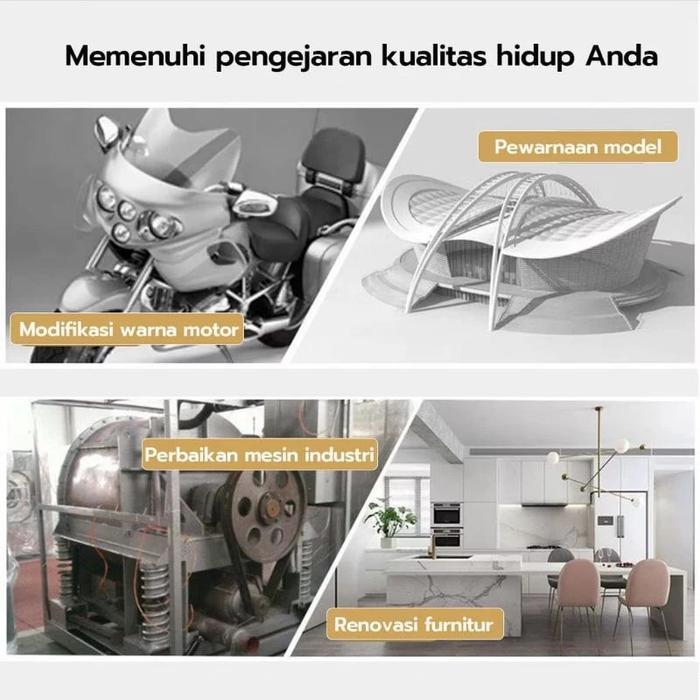 CAT SEMPROT CHROME 350ML CAT ANTI KARAT METALIC WARNA STAINLESS CROM SEMPROTAN ANTI KARAT