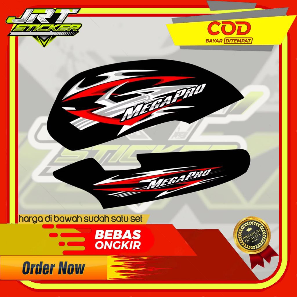 Striping Variasi Megapro Hiu List Stiker Megapro Hiu