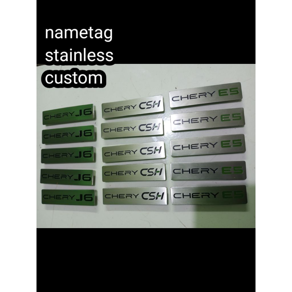 nametag custom | nama dada | pin | plat stainless