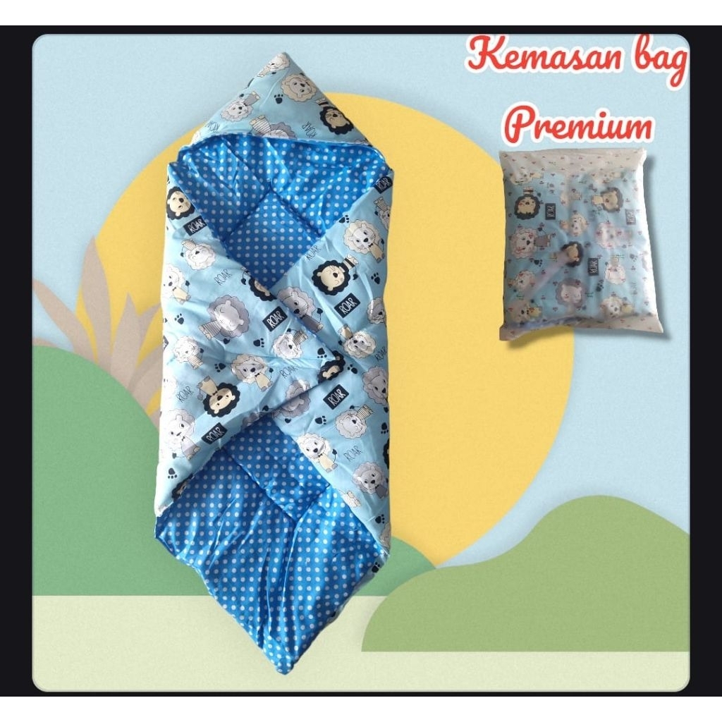 Selimut Topi Bayi Premium - Dinosaurus Safari, Anti Air, Ukuran Jumbo