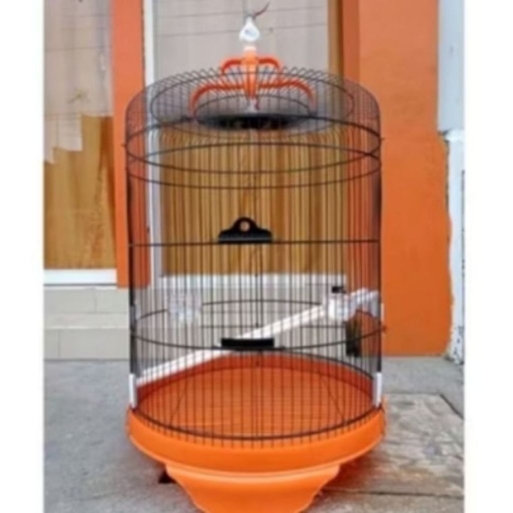 Sangkar Burung Besi Jumbo Diameter 42cm Sangkar Kapsul Kacer Trotol Cucak ijo Ram Kandang besi