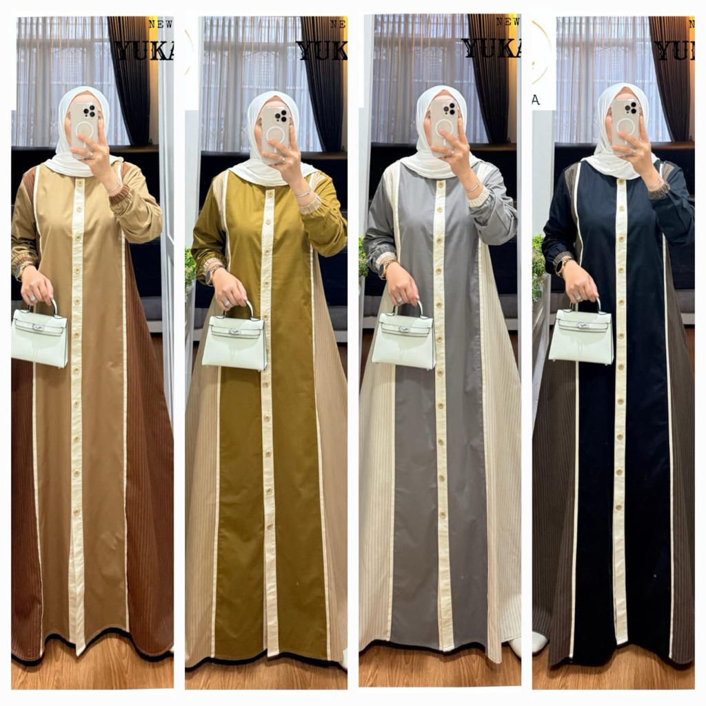 GAMIS KATUN KOMBINASI SYAINA BY SEMUT ORIGINAL