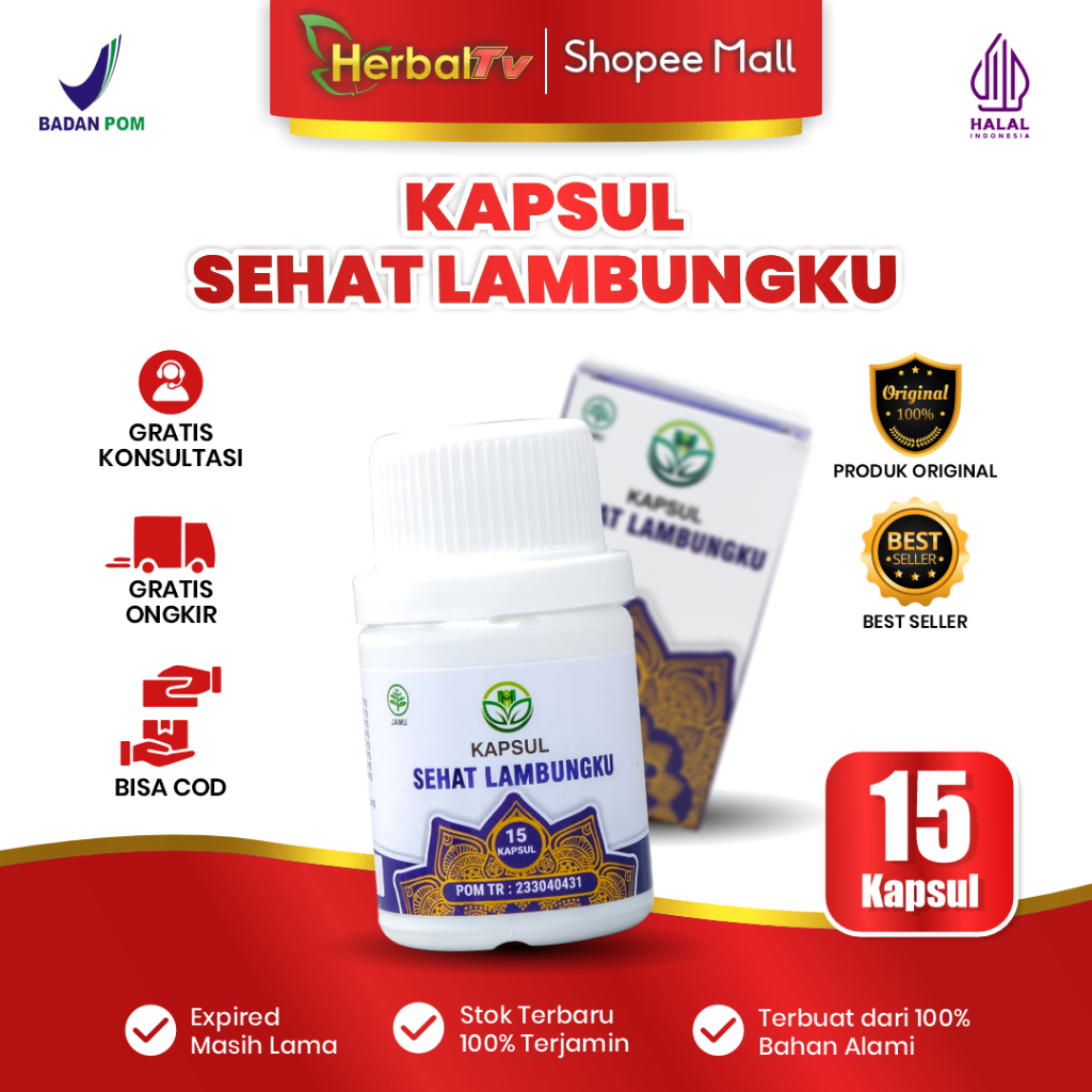 obat asam lambung , asam lambung naik , Nyeri lambung ,mual , muntah obat kapsul Sehat Lambungku