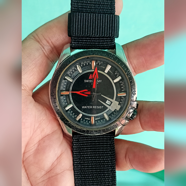 Swiss Army HC-1177M Black Original Second | Jam Tangan Pria Military Watch