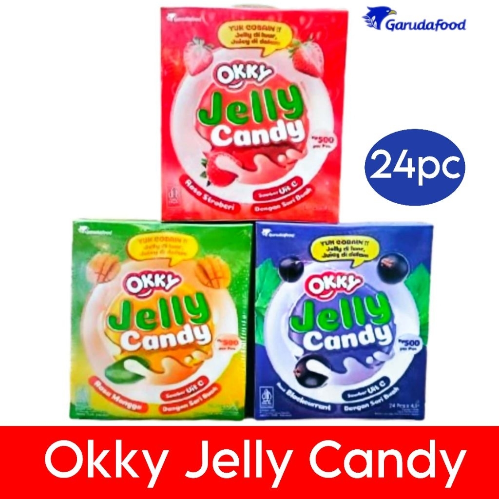 Okky jelly candy permen jeli isi 24pc