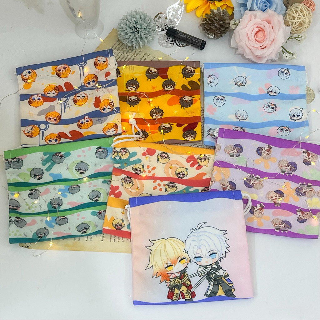 Pouch Drawstring Bag Alhaitham Kaveh Ratiorine Childe Ayato Phainon Mydei Phaidei Zhongli Ratio Aven