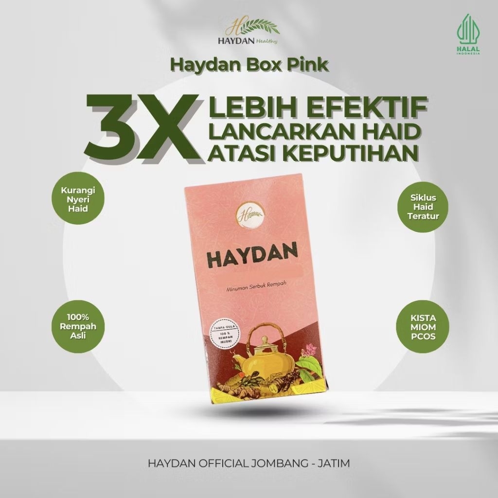 HAID LANCAR HAYDAN | KEPUTIHAN | KISTA | PCO PCOS | PROMIL | Sehat Rahim | Detoks Rahim | Pelancar H