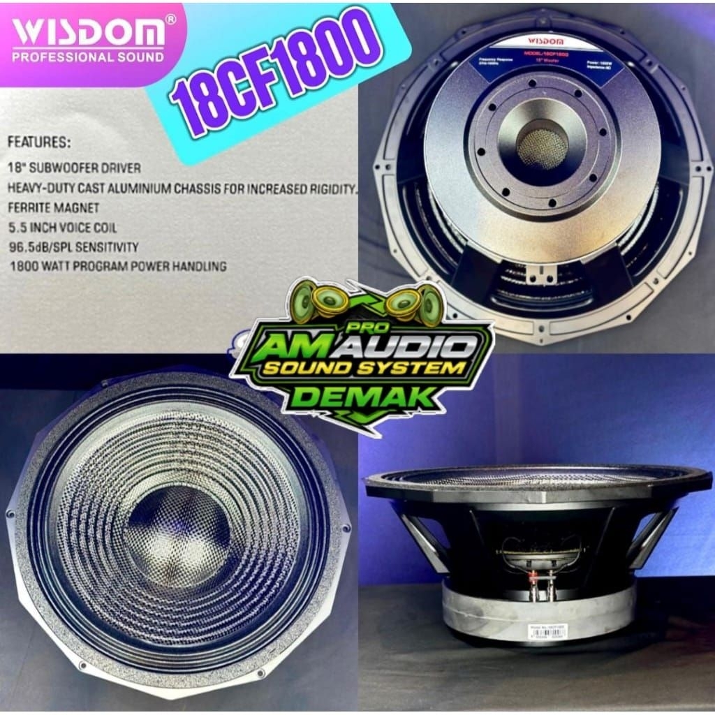 Speaker 18inch Wisdom 18CF1800