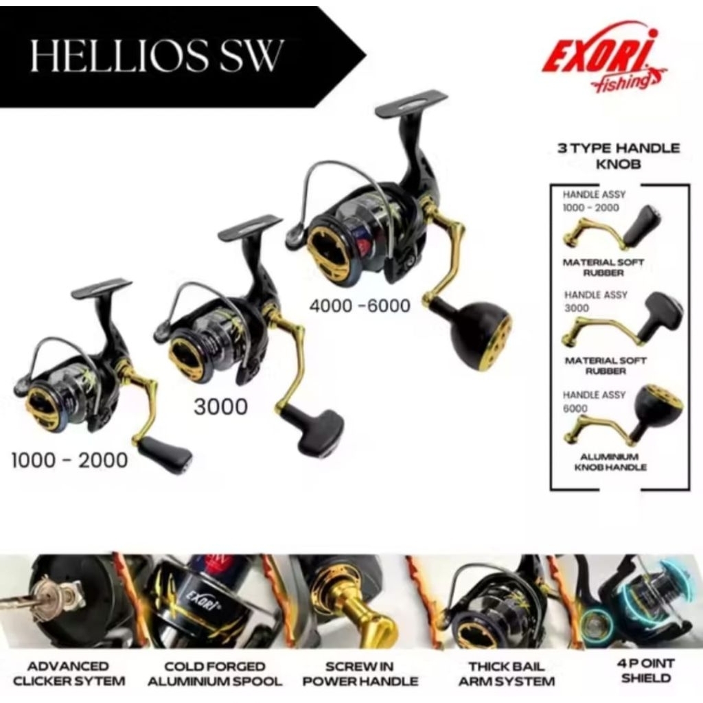 REEL PANCING EXORI HELLIOS SALTWATER ORIGINAL