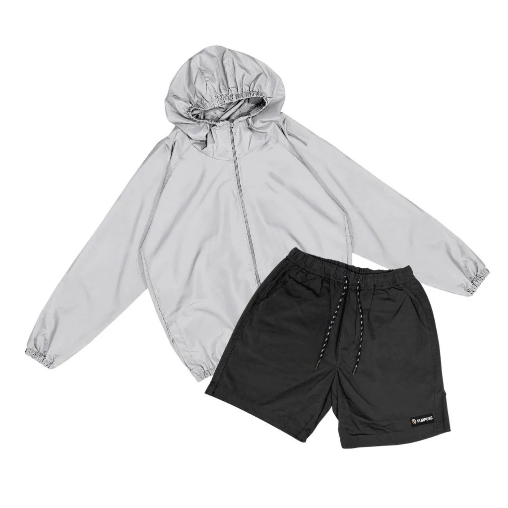 Set Jaket & Celana Pendek Olahraga Pria Bahan Despo Parasut | Celana Pendek Olahraga | Jaket Parasut