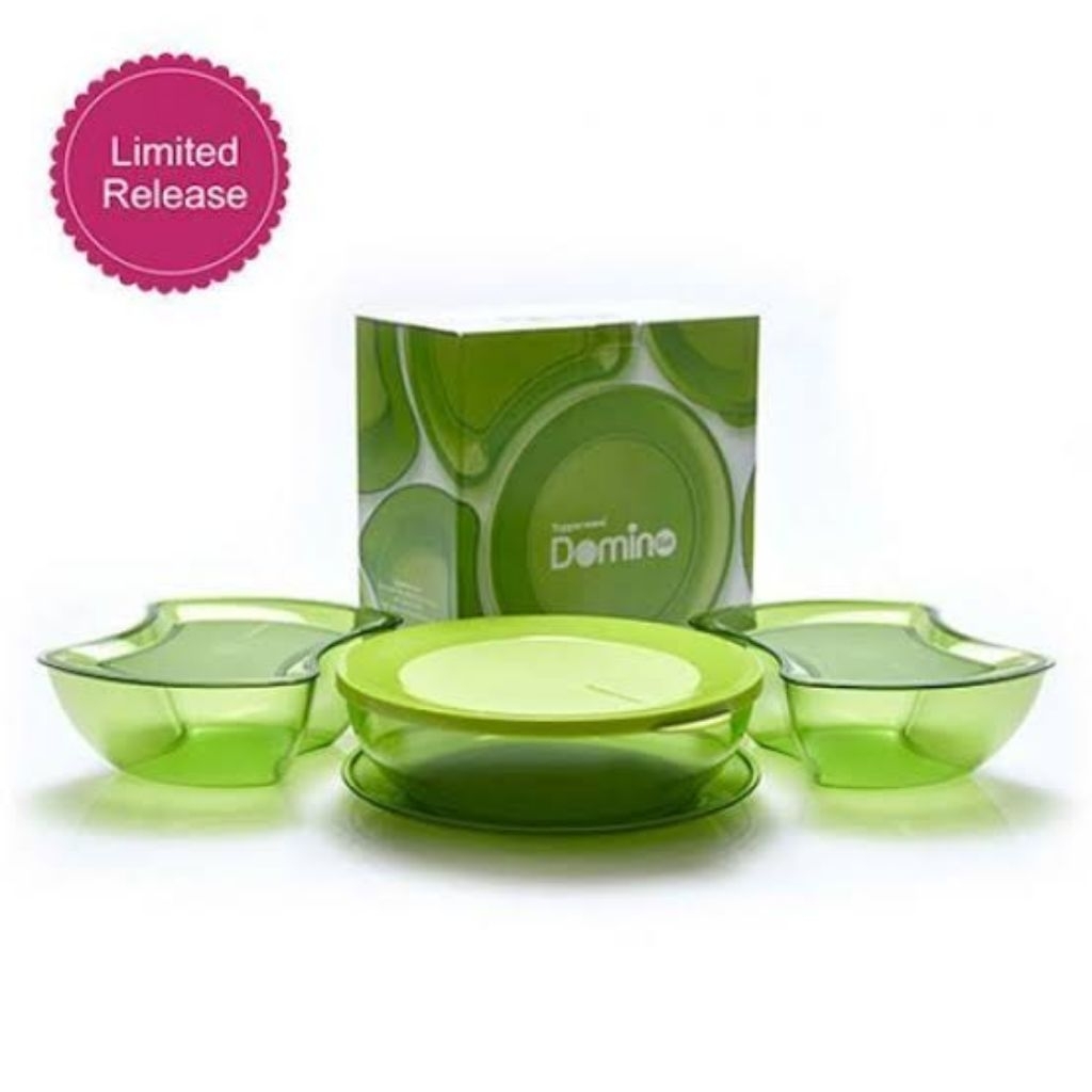 Crystal Tupperware/domino set/table coll tupperware