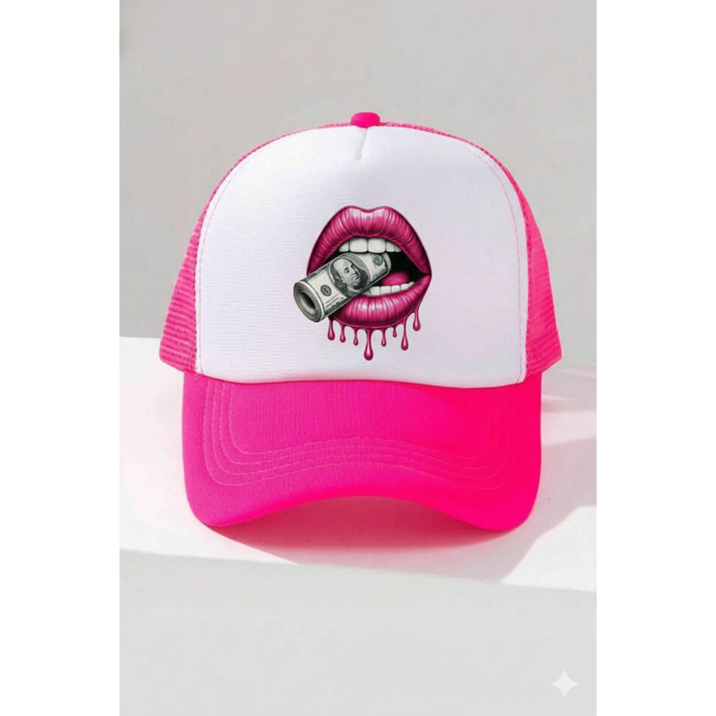 Topi Murah | Topi Trucker | Topi Trucker Jaring -MONEY LIPS