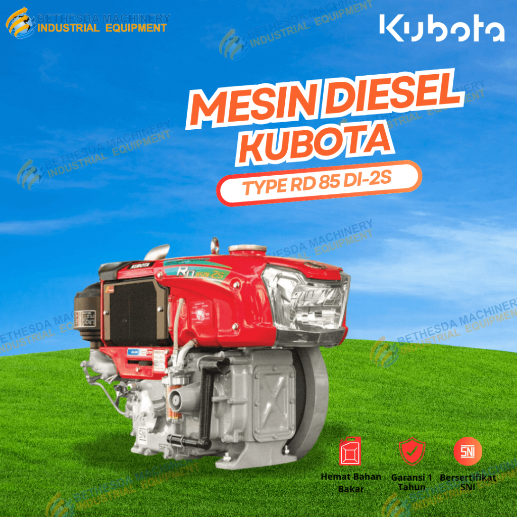 Diesel Kubota RD 85 DI-2S Penggerak Diesel 8.5 HP / 8.5PK Kubota Lampu