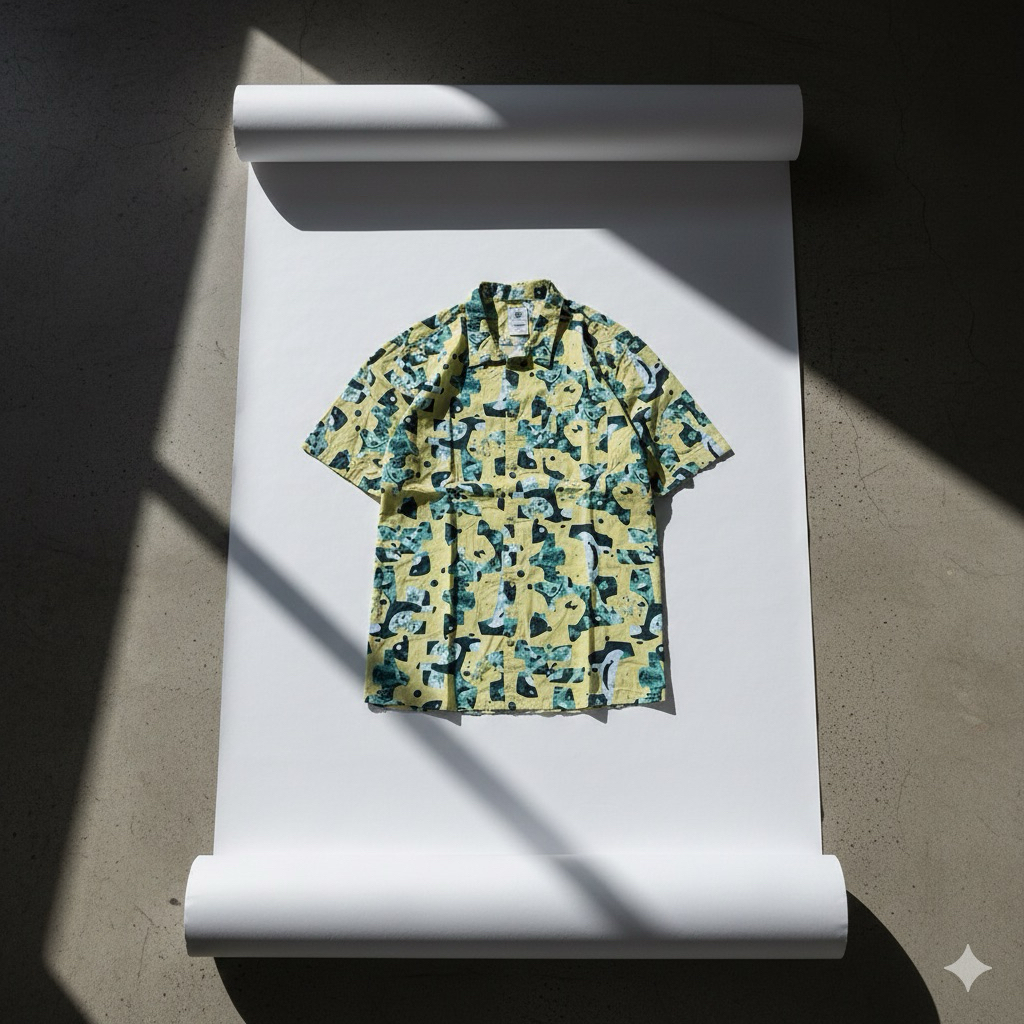 Kemeja Pattern Element Skateboard Size Xlarge Pocket Buttondown