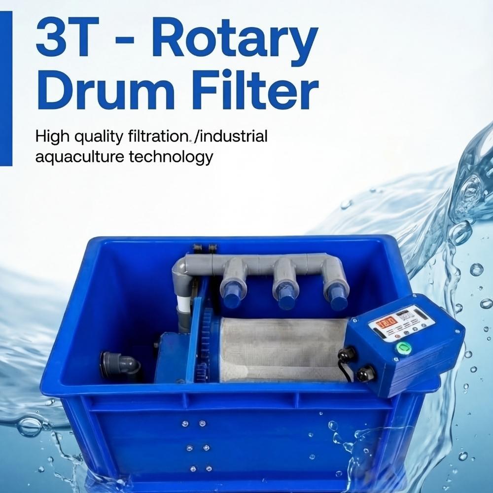Rotary Drum Filter RDF 3 Ton Otomatis | Filter Kolam Ikan & Aquarium | Auto Cleaning | Hemat Listrik