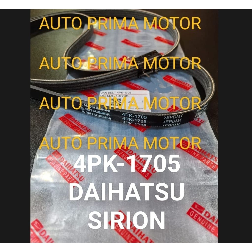 FAN VAN V BELT TALI KIPAS 4PK1705 DAIHATSU SIRION 1.3CC 4PK-1705