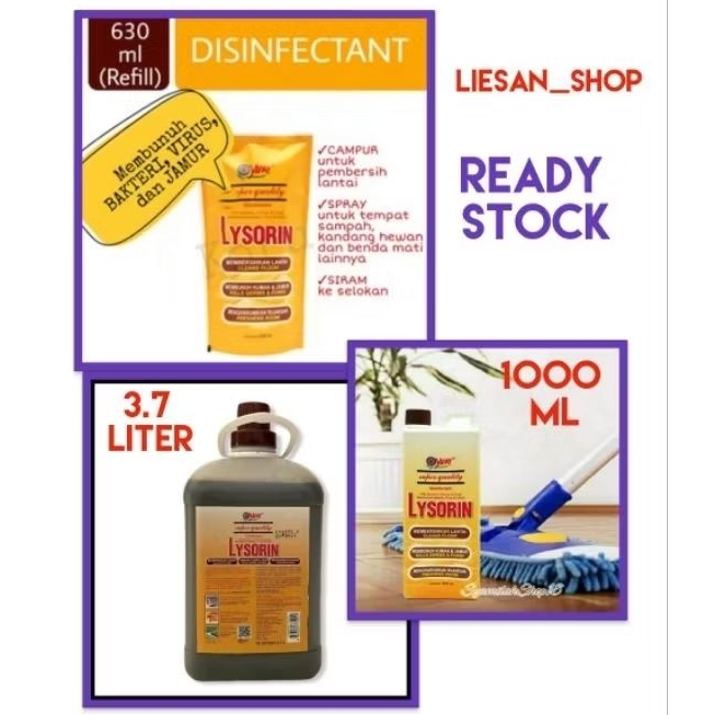 READY LYSORIN 630ML REFILL PEMBERSIH DESINFEKTAN
