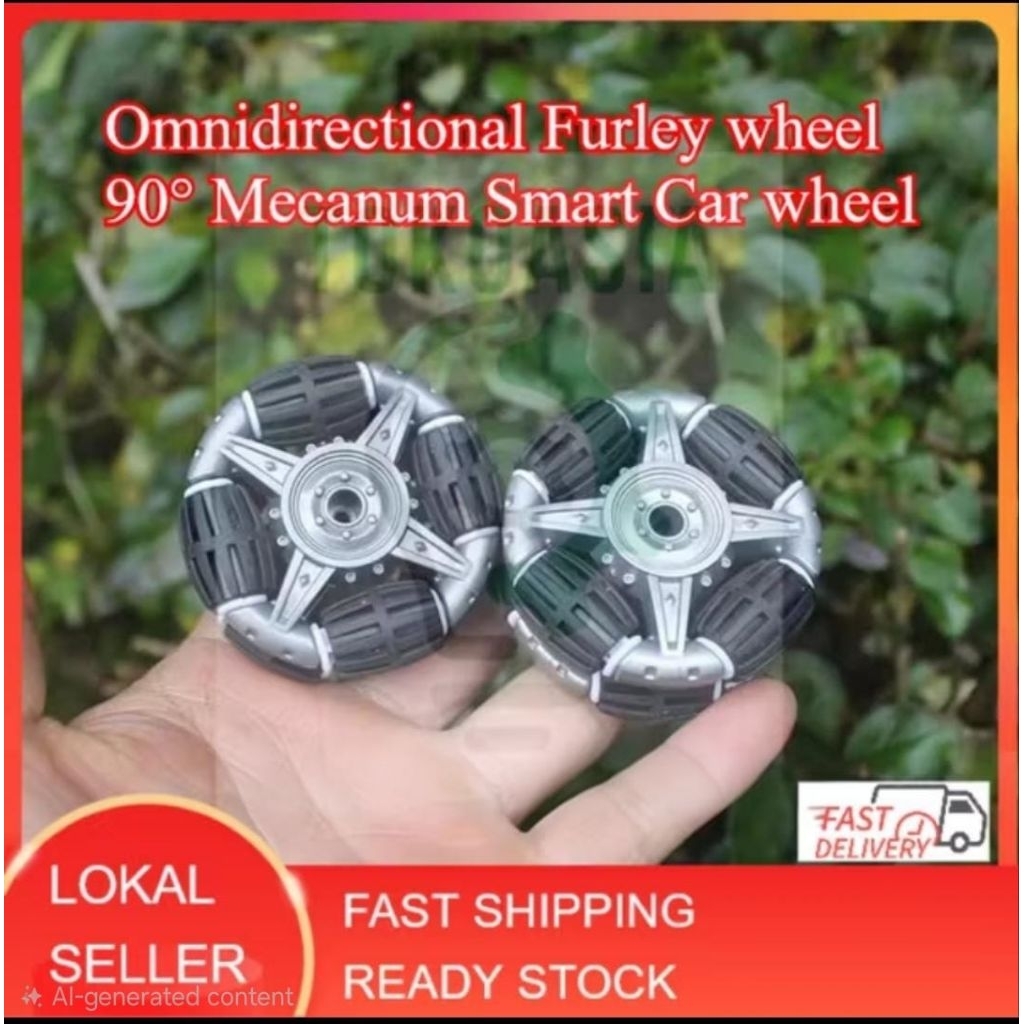 Omnidirectional Furley wheel 90° Mecanum Smart Car wheel