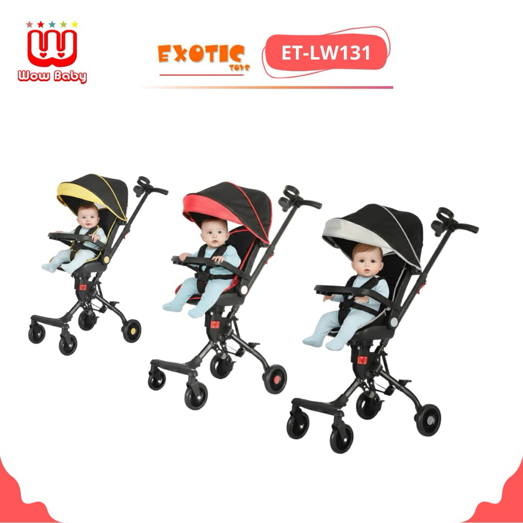 EXOTIC MAGIC STROLLER ET-LW131 ADJUSTABLE SEAT kabin bahan kokoh