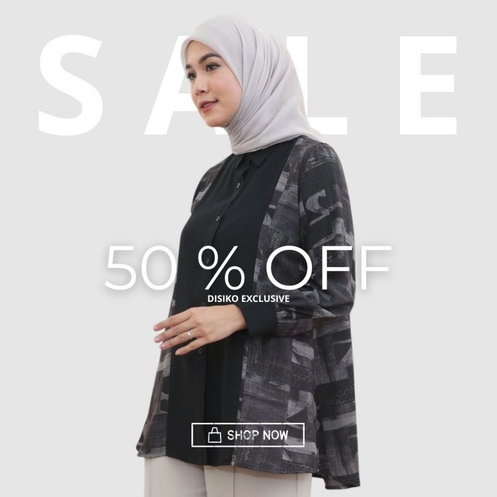 DISIKO EXCLUSIVE Original Dilan Top | Blus Wanita | Kemeja Kerja Wanita