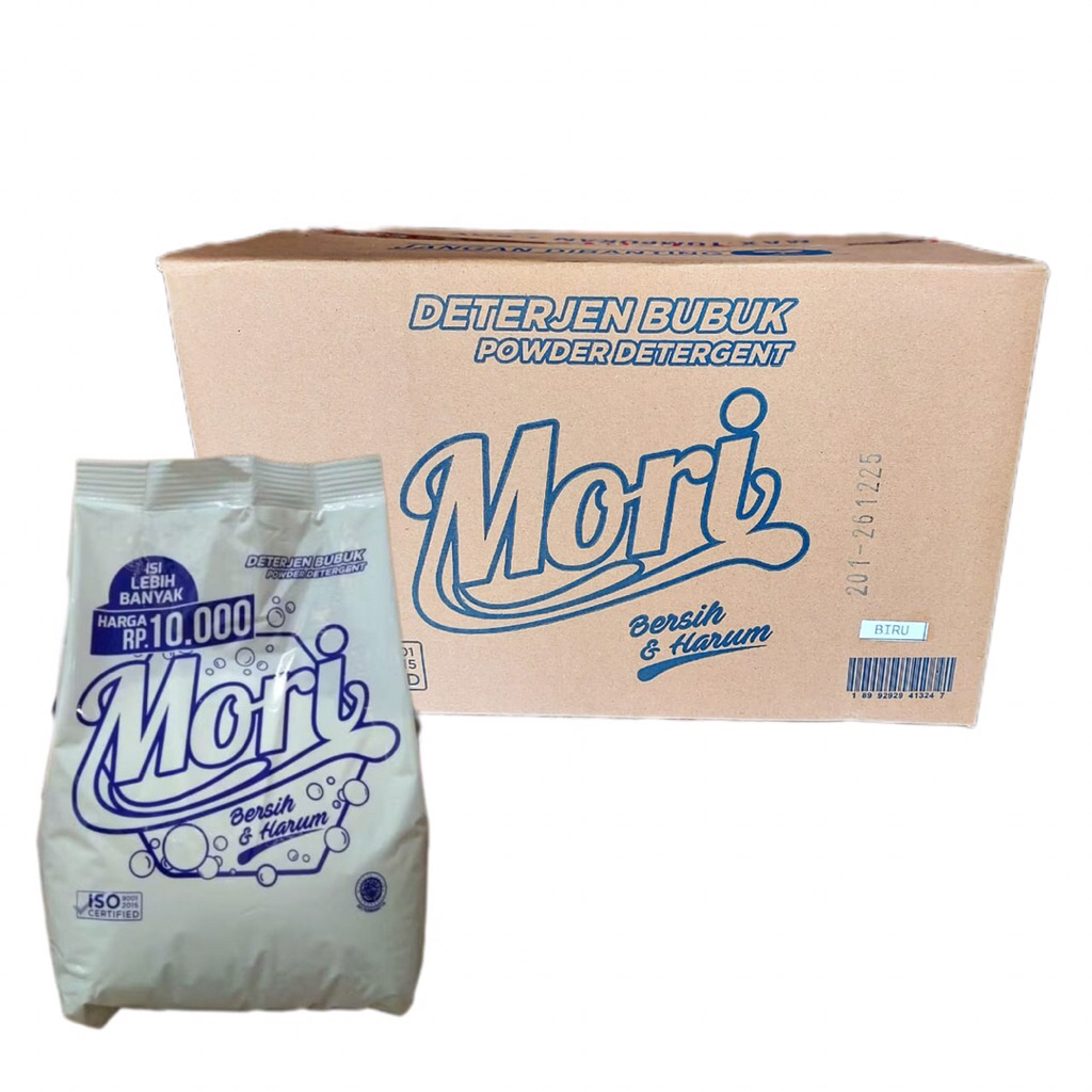 Sekarton 12 Pack Deterjen Bubuk Mori Anti Noda 700gr Laundy